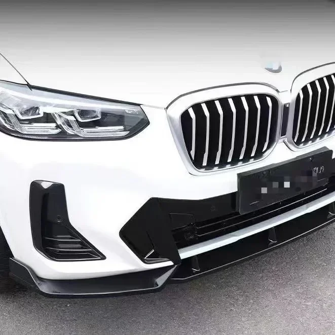 Фото Для Bmw X3 G01 X4 G02 IX3 20d 30i 30d M40i M40d 2021 2022 2023 2024 M Performance Передний бампер Сплиттер Губный спойлер Передняя лопата №3