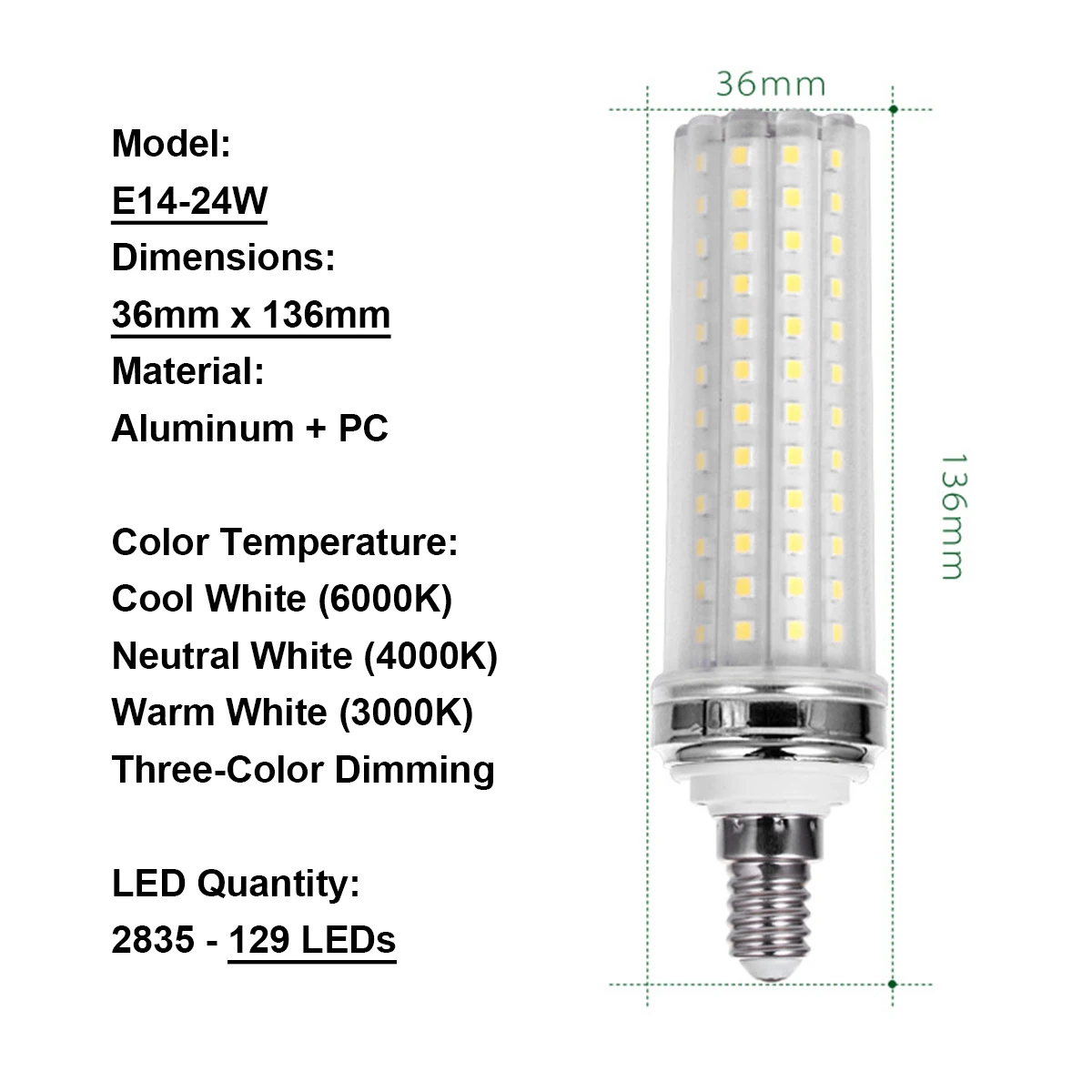 

E14 E27 12w 16w 20w 24w 40w Led Кукурузная лампа 220v Внутреннее освещение 2835 / SMD 110v Холодная / теплая / нейтральная / белая люстра