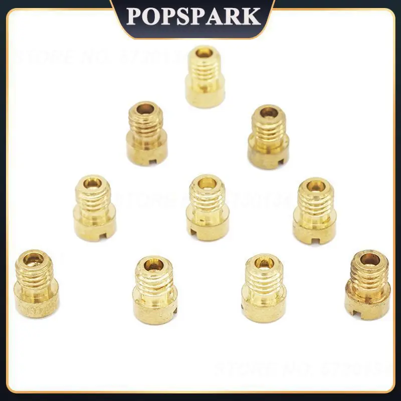 

10Pcs Carburetor Injectors Nozzle Main Jet For PWK Keihin OKO CVK Carburetor 100 105 108 110 115 120 125 130 135 140 Accessories