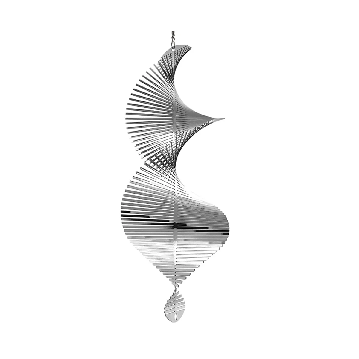 

Outdoor Hanging Decorative Spiral Metal Wind Chime,3D Spiral Wind Chime Garden Backyard Hanging Decoration
