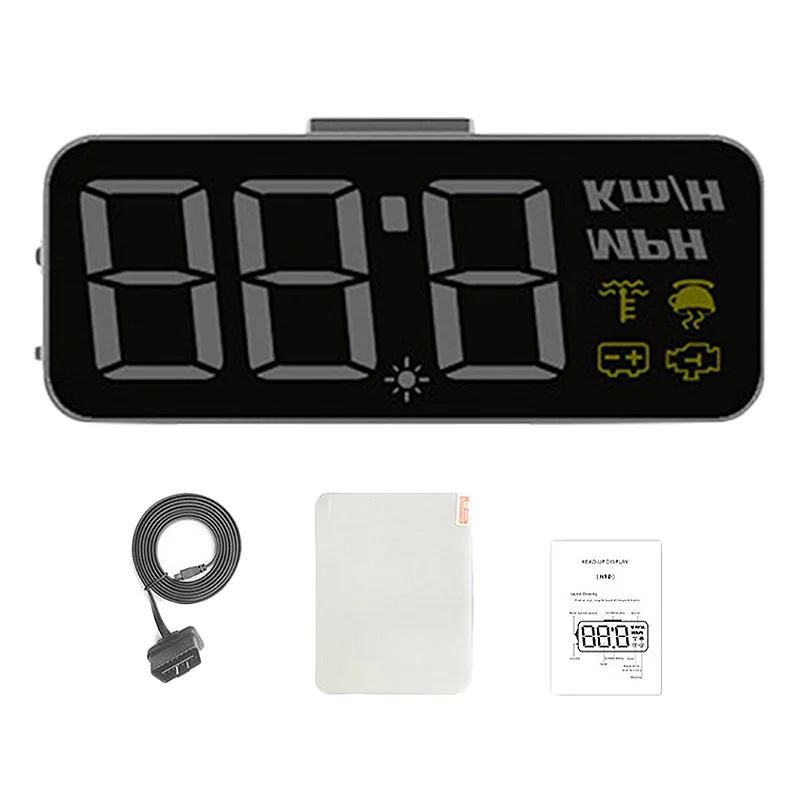 1 комплект черный HUD H90 автомобильный проектор 3 2-дюймовый цифровой дисплей