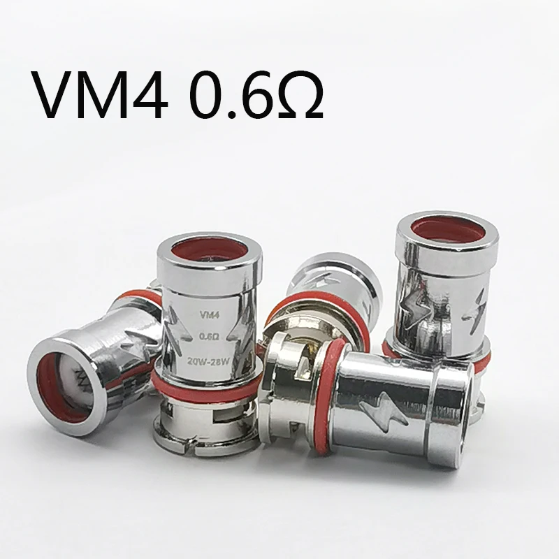 

5pcs Evaporator Replacement Coil VM4 0.6ohm For VOOPOO VINCI /VINCI R /VINCI X /VINCI AIR /DRAG S /DRAG X /NAVI /PnP 22&20