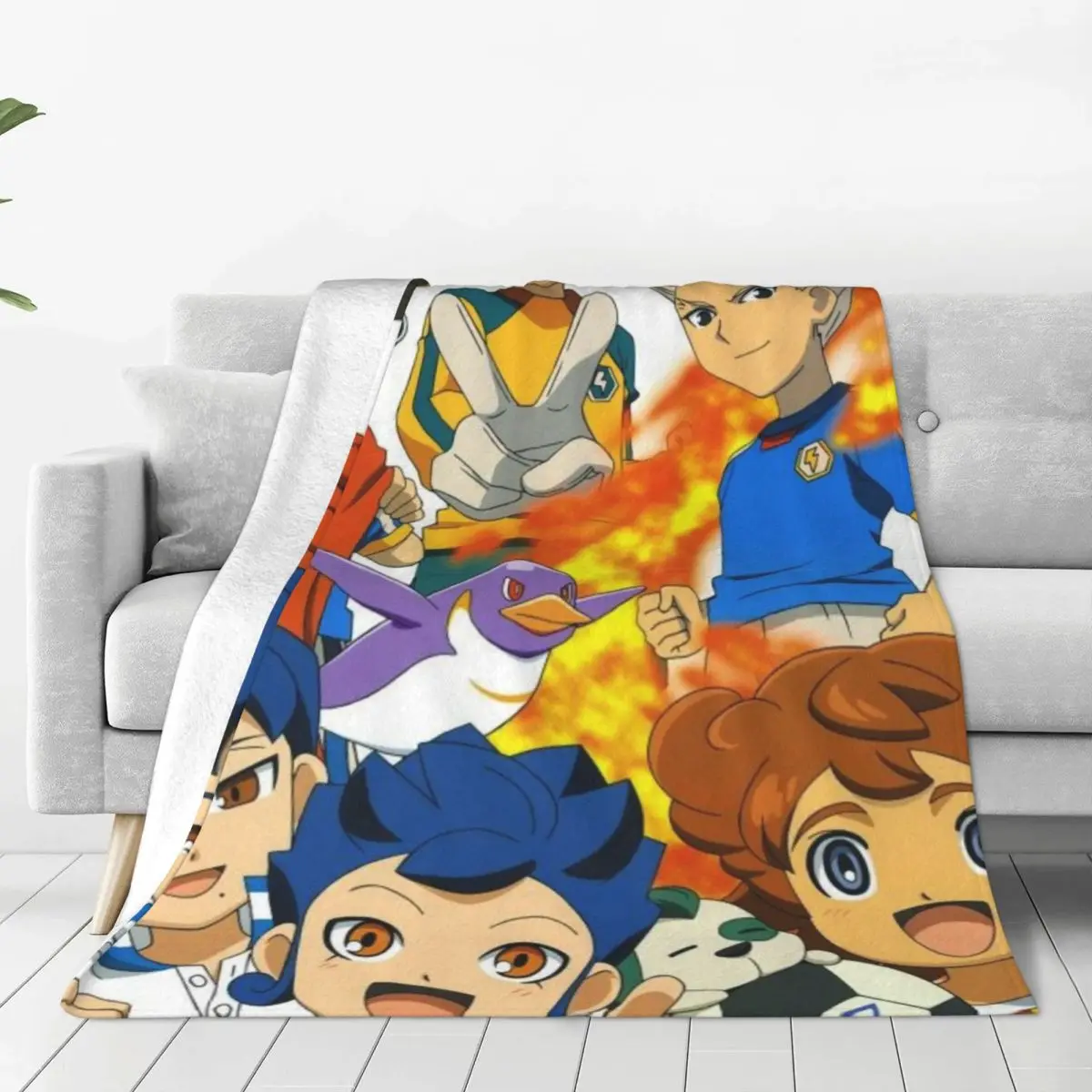 Горячие игровые одеяла Inazuma Eleven теплые фланцевые мягкое и удобное одеяло для