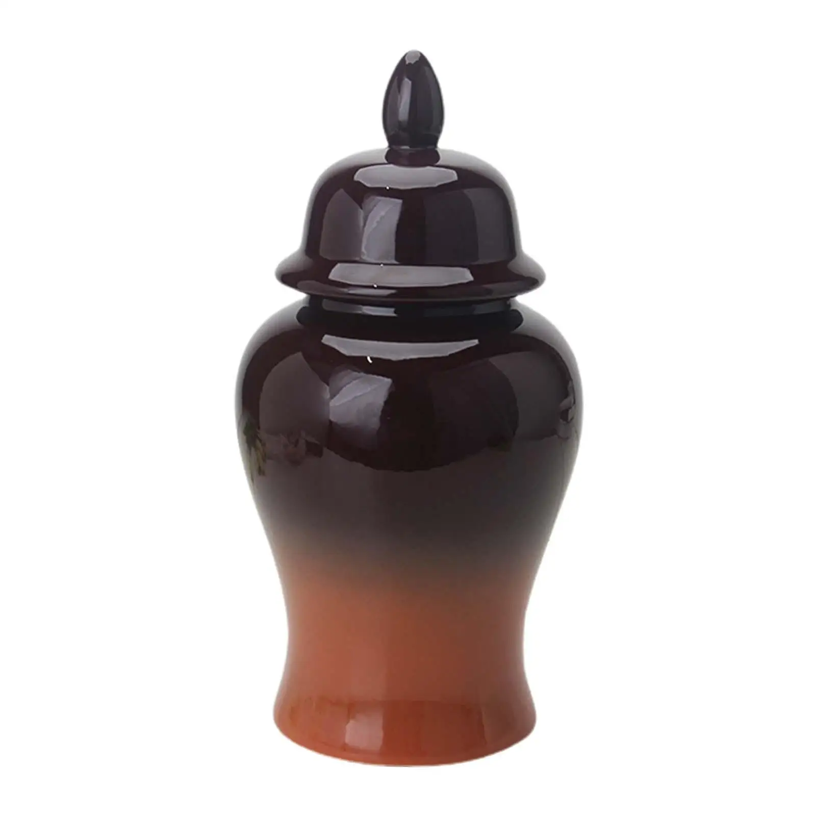 

Vase Jar with Lid 18x36cm Tea Storage Jar Fine Enamel Finish Modern Style