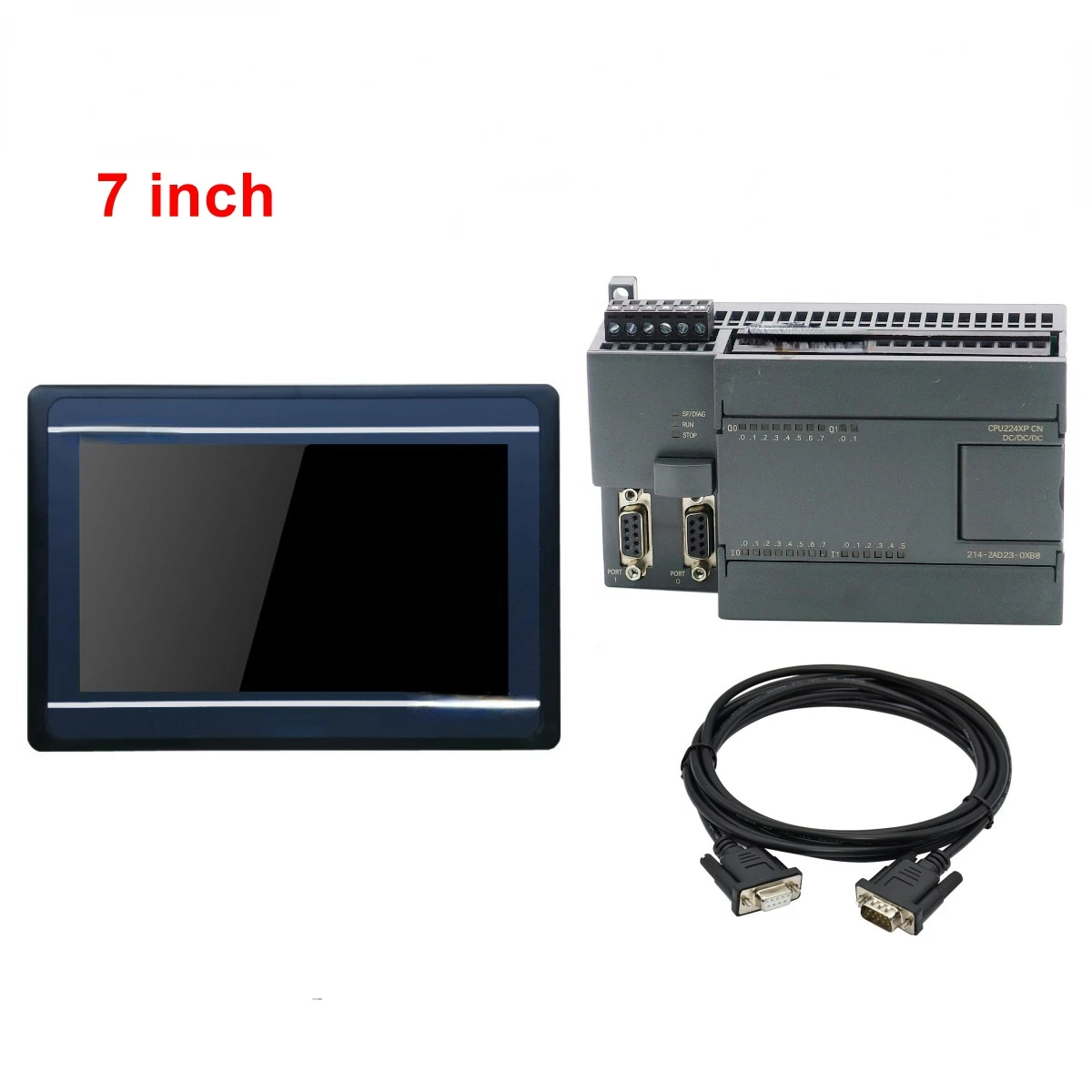 

GL070 GL070E Touch Screen And S7-200 CPU222 CPU224XP CPU226 PLC Industrial Control Board With Communication Cable