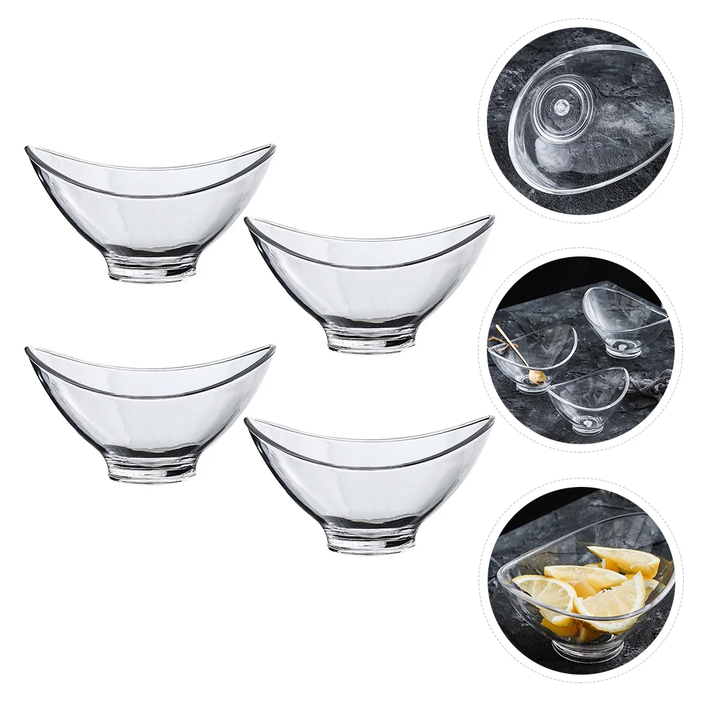 

Bowl Bowls Cup Clear Dessert Appetizer Serving Plate Fruit Pasta Salad Cups Dinnerware Dish Cereal Prep Trifle Acrylic Breakfast