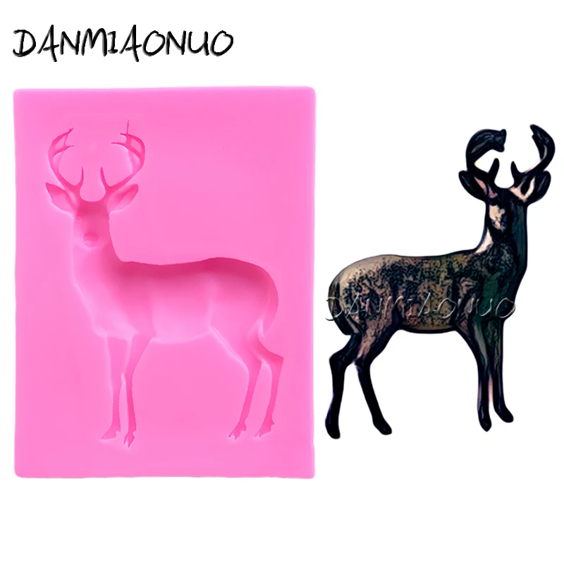 

DANMIAONUO A1099031 Deer Silicone Molds Moldes De Silicona Para Reposteria Fondant Taart Decoratie Confeitaria Bolo Ferramentas