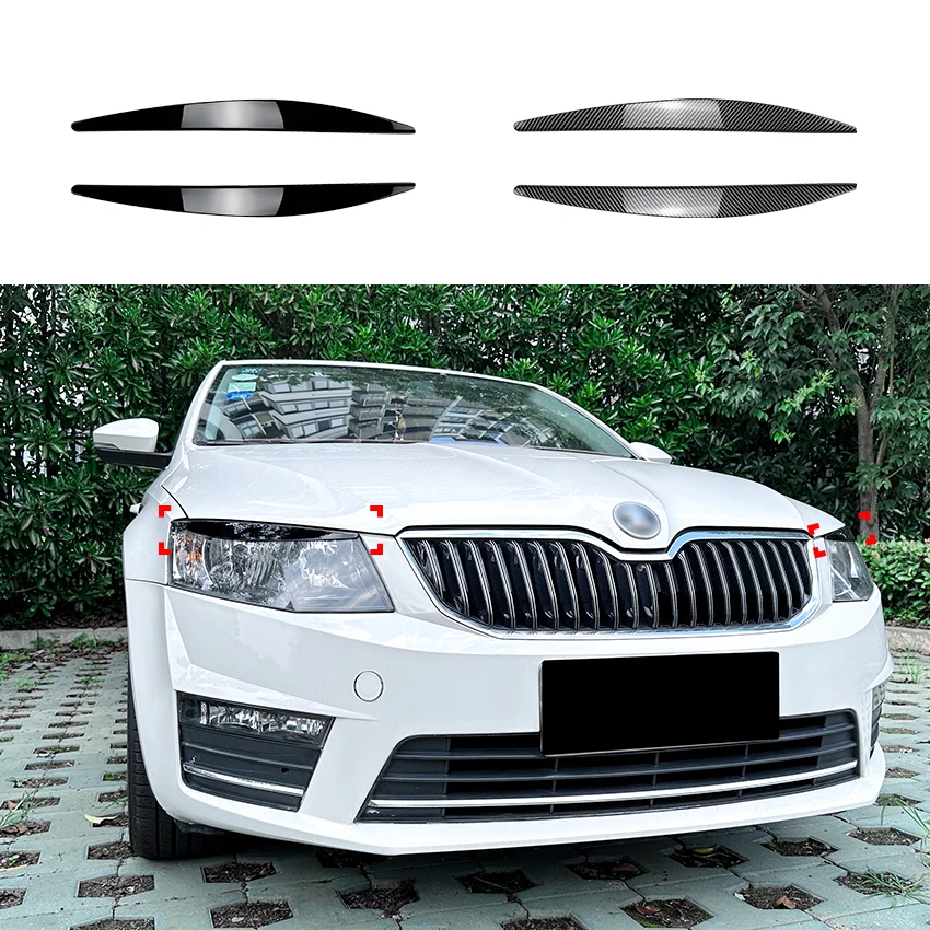 

Наклейки для передних фар автомобиля Skoda Mingrui Octavia MK3 pre 2015-2017, 1 комплект/2 шт.
