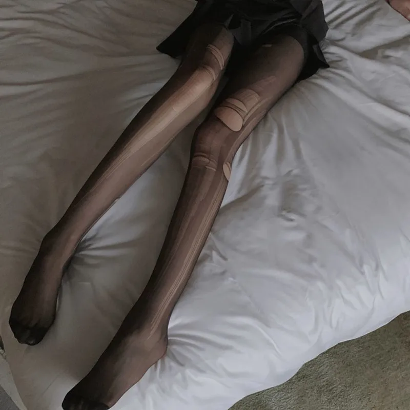 Женские сетчатые ажурные колготки сделай сам рваные готические сексуальные