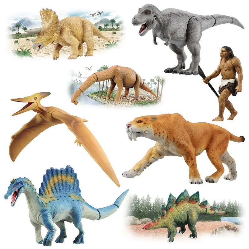 

TAKARA TOMY ANIA Jurassic World Dinosaur Model Tyrannosaurus Tyrannosaurus Stegosaurus Kids Educational Toys Collectible Model