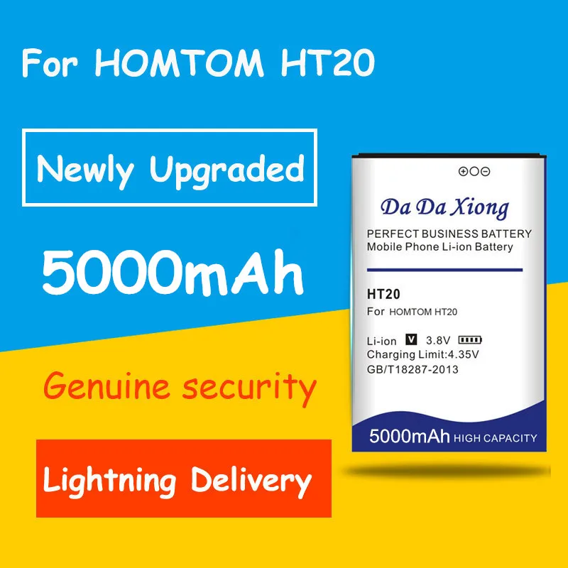 

High Quality HT20 Battery Arrived 5000mAh For HOMTOM / Pro Bateria