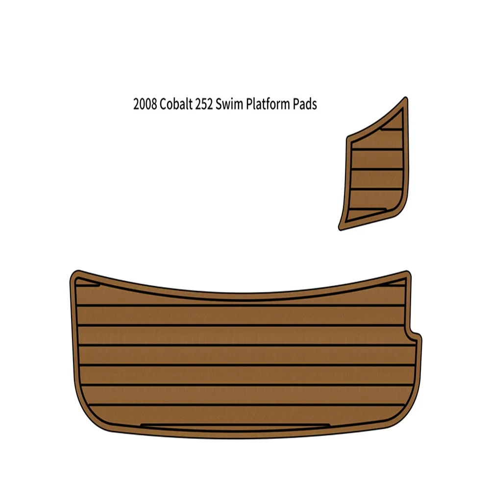 

2008 Cobalt 252 Swim Platform Step Pad Boat EVA Foam Faux Teak Deck Floor Mat