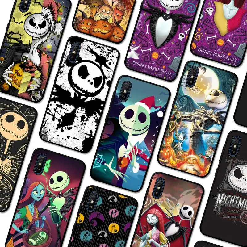 

Disney Nightmare Before Christmas Phone Case for Redmi 5 6 7 8 9 A 5plus K20 4X 6 cover