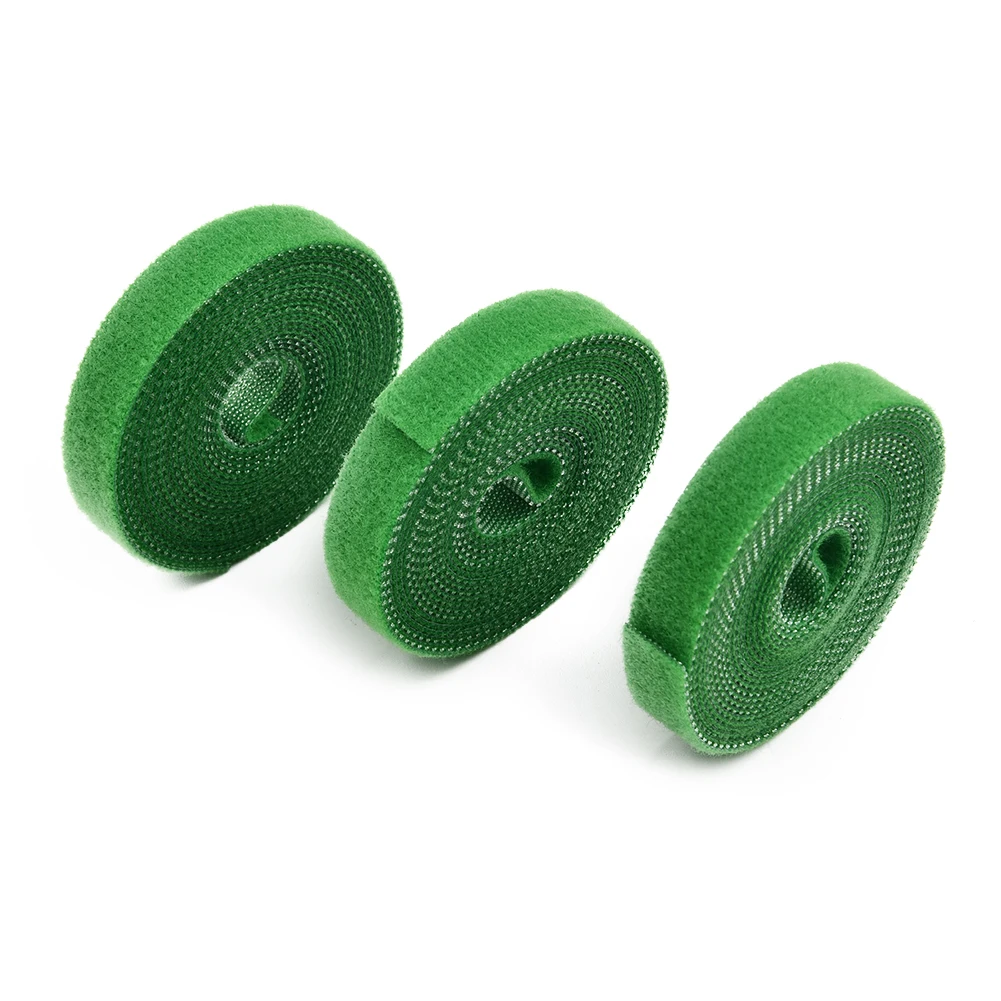 

3Pack Tie Tape Plant Ties Hook & Loop Garden Supports Bamboo Cane Wrap Support Garden Accessories Length 2M Width About 1CM