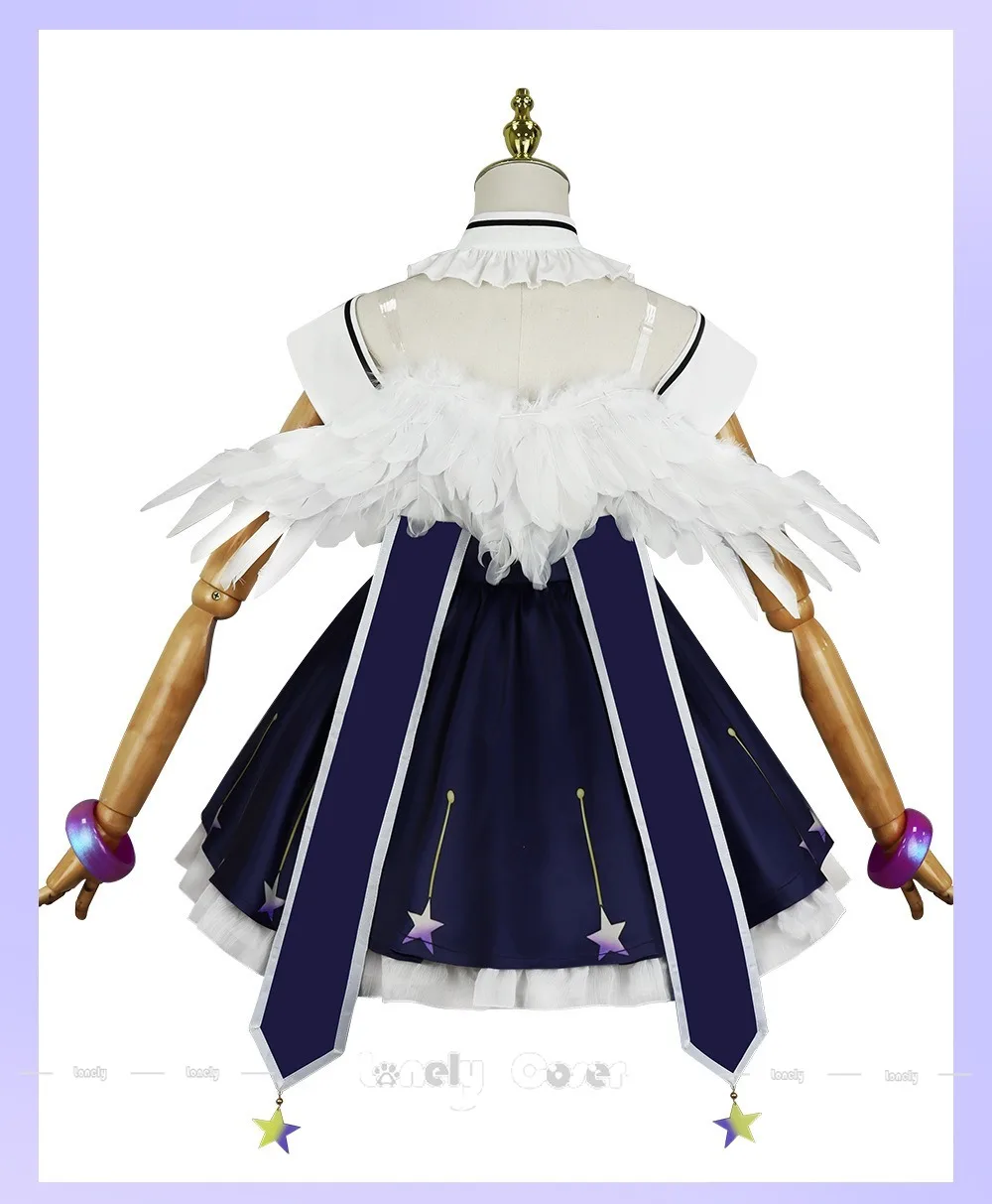 Фото Аниме BanG Dream! Костюм для косплея Yume∞Mita Fuji Miyako, парик, платье Mugendai Mewtype, шляпа, воротник, чулки, аксессуары для ролевых игр №3