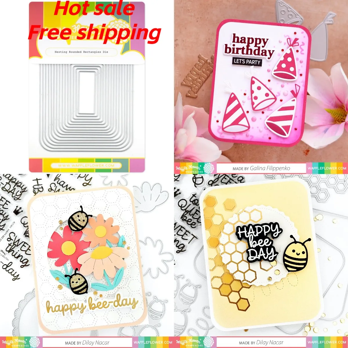 

Nesting Rounded Rectangles 2023 New Metal Cutting Dies For Diy Scrapbook/Photo Album Decor Embossed Paper Cards