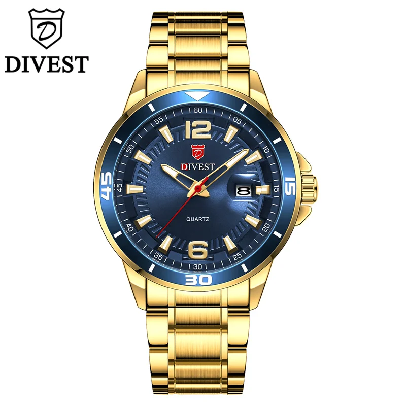 Мужские часы DIVEST повседневные Оригинальные брендовые модные спортивные мужские