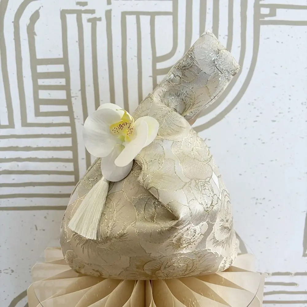 Маленькая Сумочка с кисточкой и узлом сумка для хранения сумочка в китайском