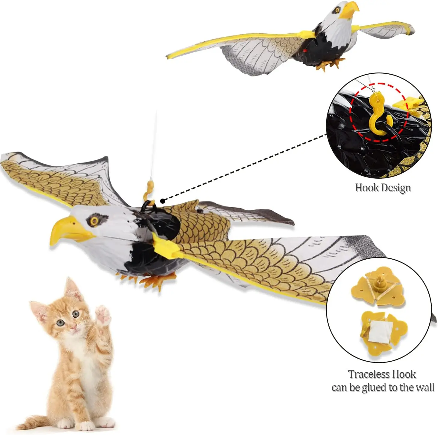 Репеллент для птиц подвесная подвеска в виде орла ястреб искусственная защита