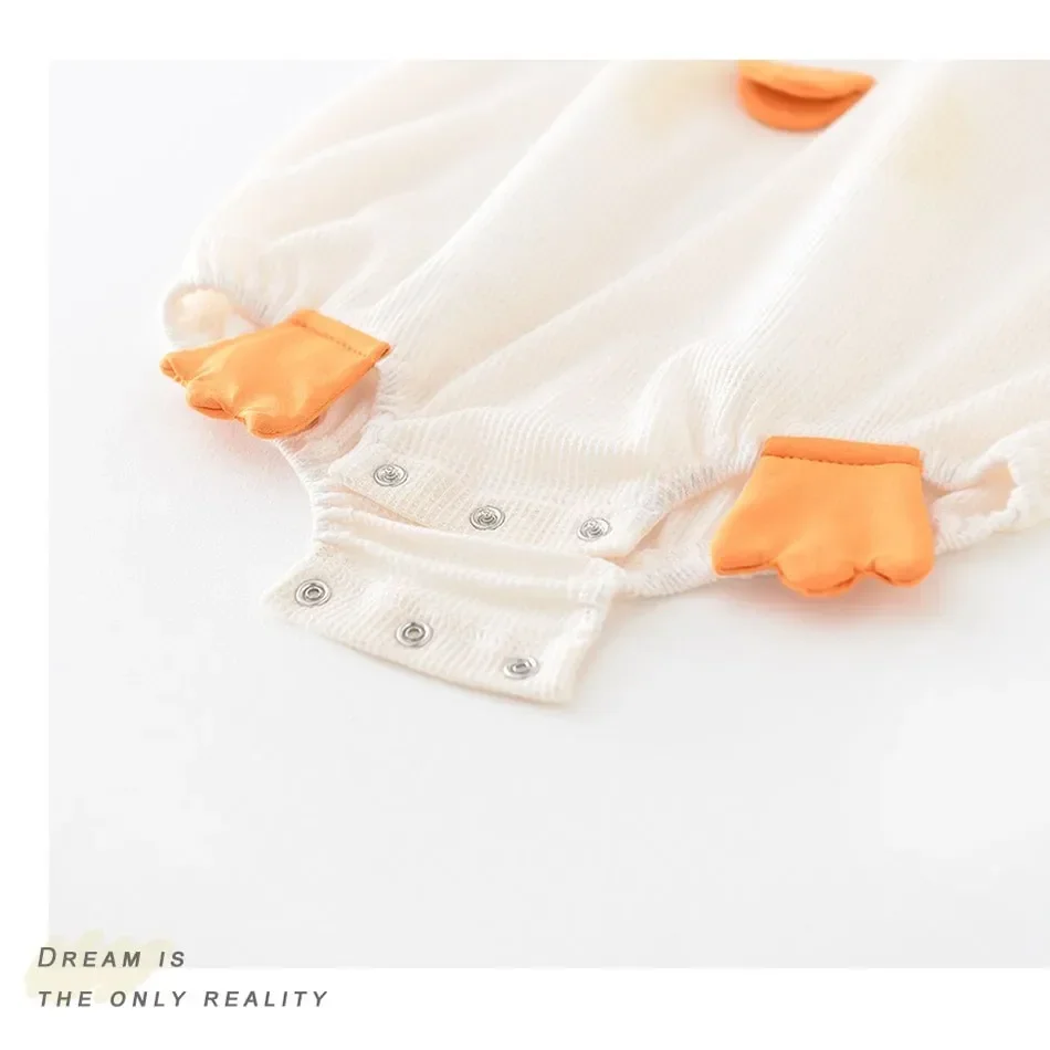 Комбинезон для новорожденных детский сине-оранжевый комбинезон повседневный с