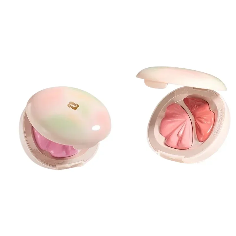 Крем-румяна двухцветная телесная легкая палитра румян для макияжа корейские