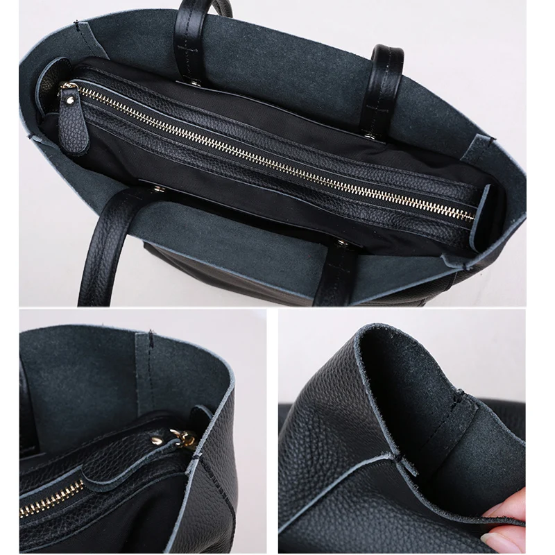 Женская вместительная сумка-тоут для работы роскошная сумка из натуральной кожи