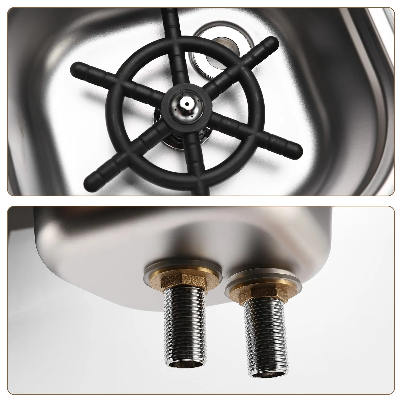 Мойка для стаканов автоматическая мойка из нержавеющей стали стекол промывка