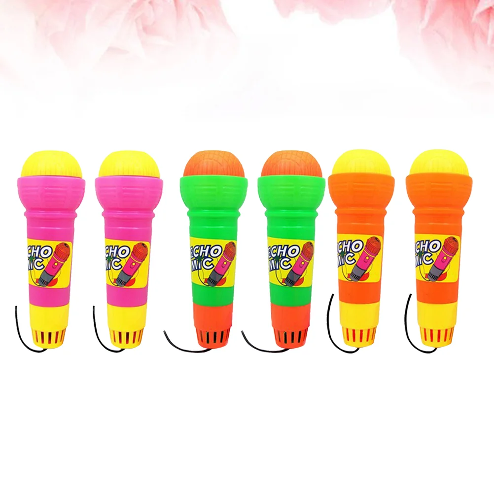 

6 Pcs Microphones Kids Voice Amplifying Microphone Toy Taste Kids Echo Microphone Plastic Microphone Echo Microphone Toy Baby