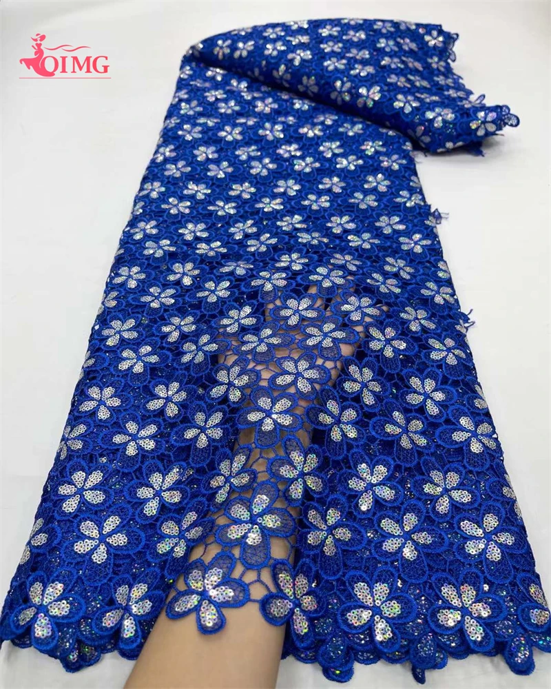 OIMG нигерийская молочная шелковая кружевная ткань с блестками 2023 высокое