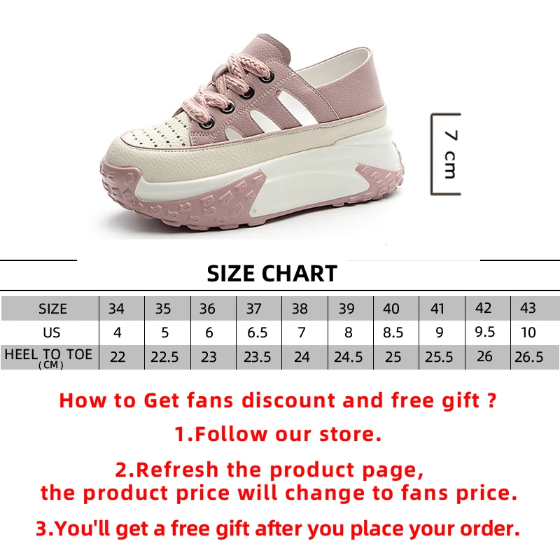 Genuine Leather 2023 Platform Wedge Chunky Sneakers Fashion Hollow Lace Mixed Color Casual Comfy Lady Hidden Heel Female Shoes