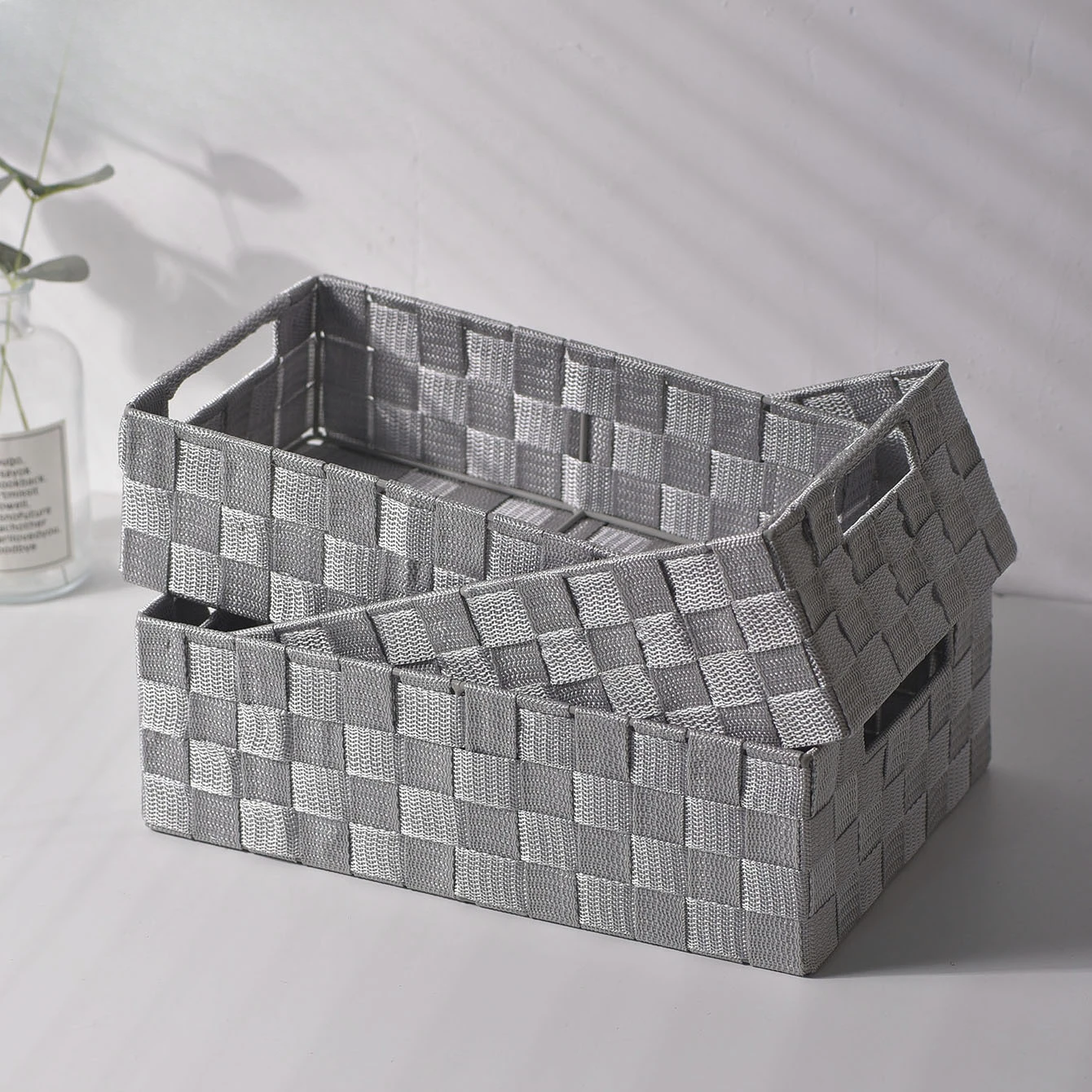 Корзина для хранения ручной работы простая универсальная настольная корзина