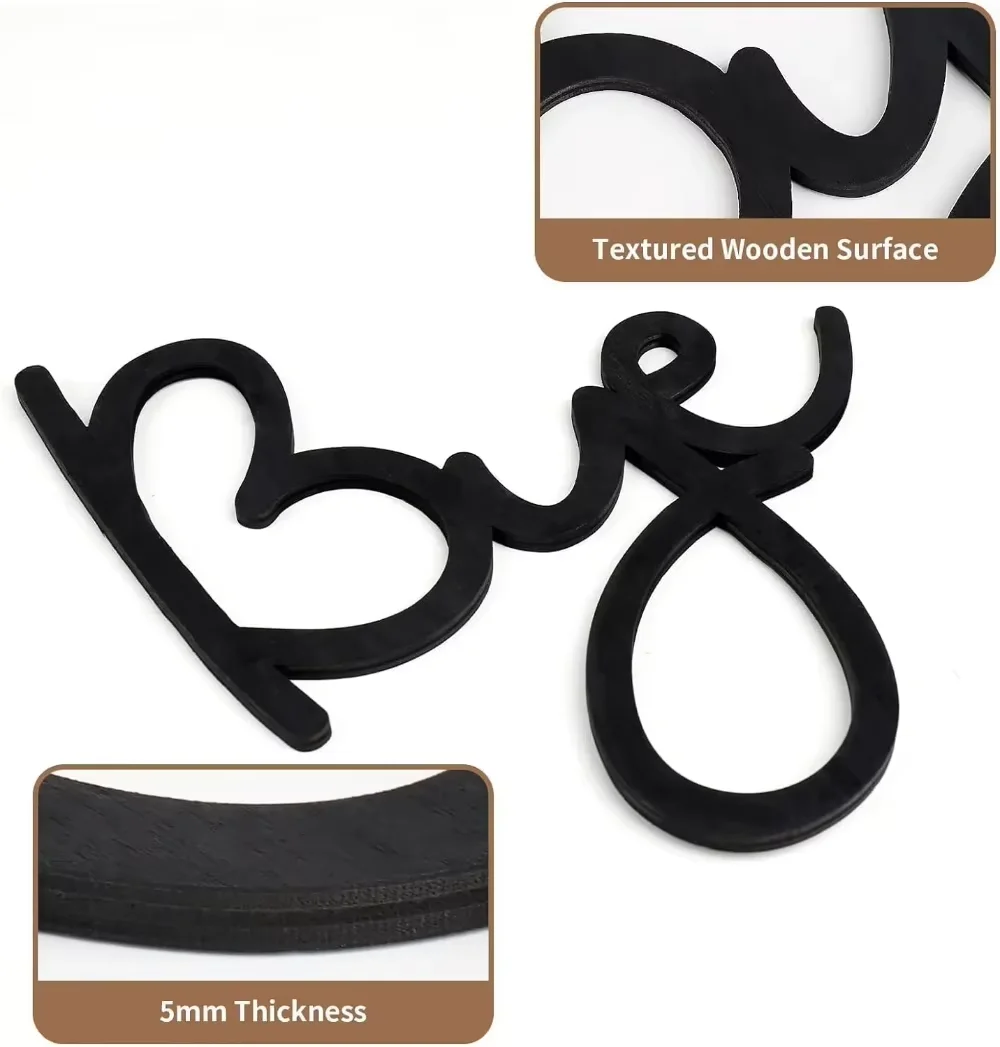 LOVE YOU BYE Металлическая Настенная Художественная Табличка Мечтательный Домашний