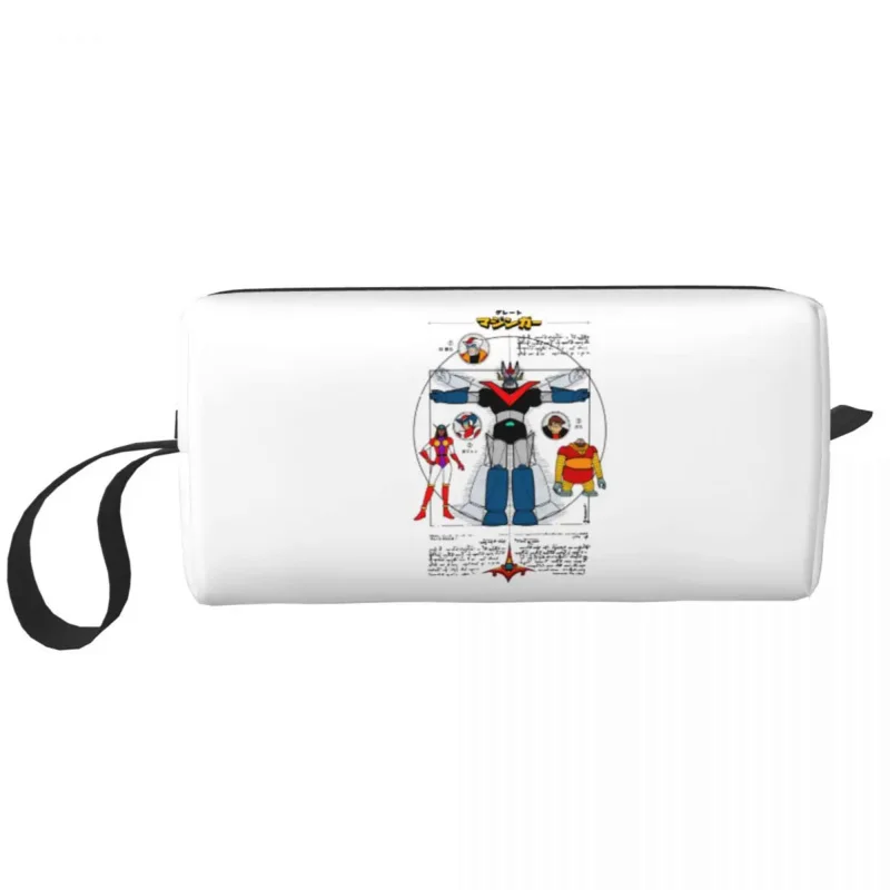 

Mazinger Z Robot Tranzor Z Cosmetic Bag Women Makeup Bags Koji Kabuto Robots Travel Daily Toiletry Bag Organizer Pouch