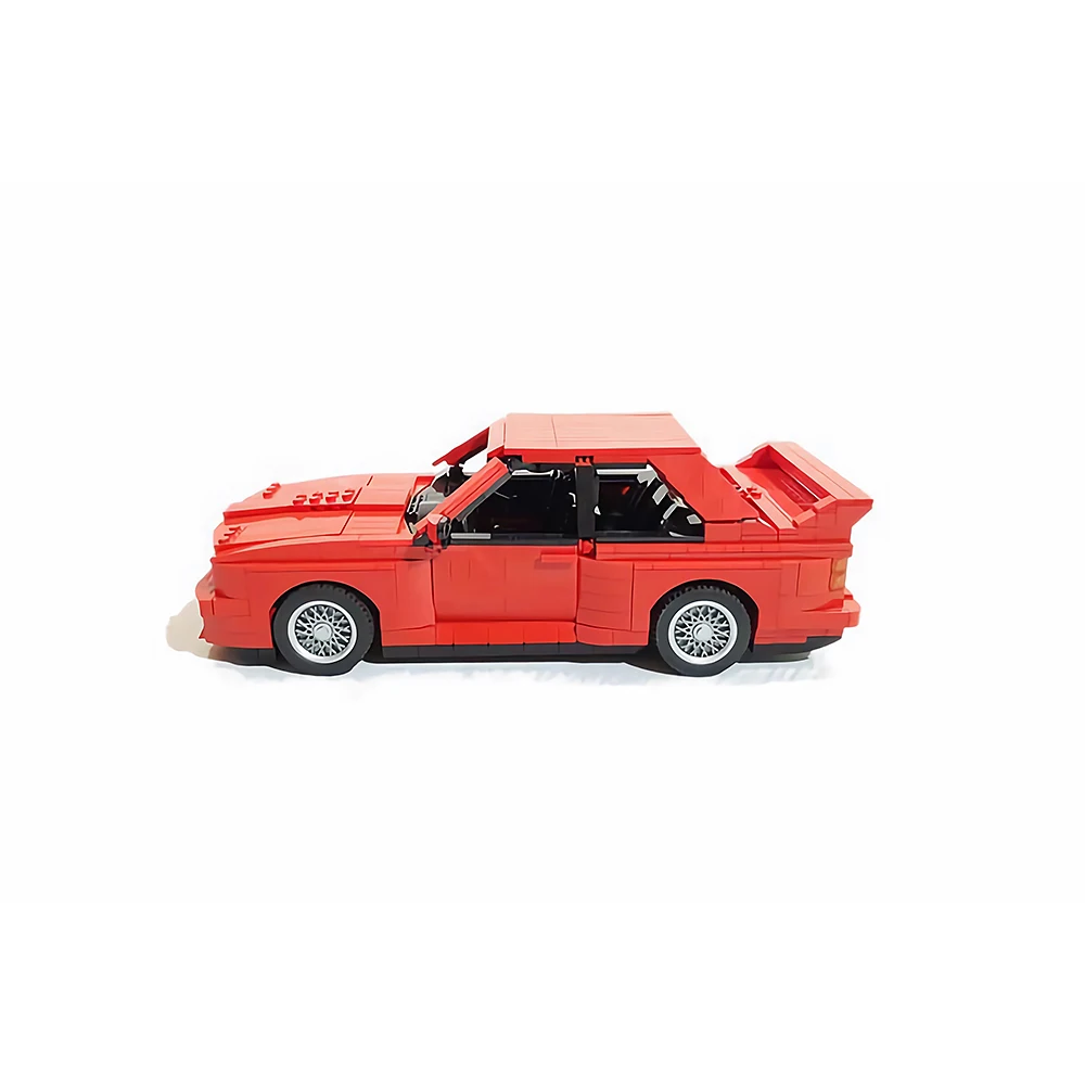 Gobrick MOC красный спортивный автомобиль M3 строительный блок модель города ралли с