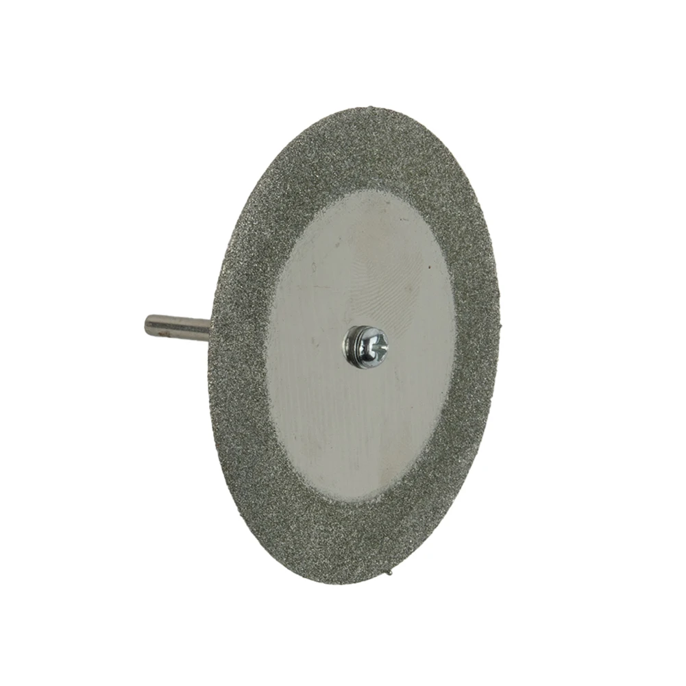 

2 Set Cutting Disc Connecting Rod Diamond Grinding Wheel 60mm 3mm Shank For Wood Cutting Power Grinder Rotary Tools Accessories
