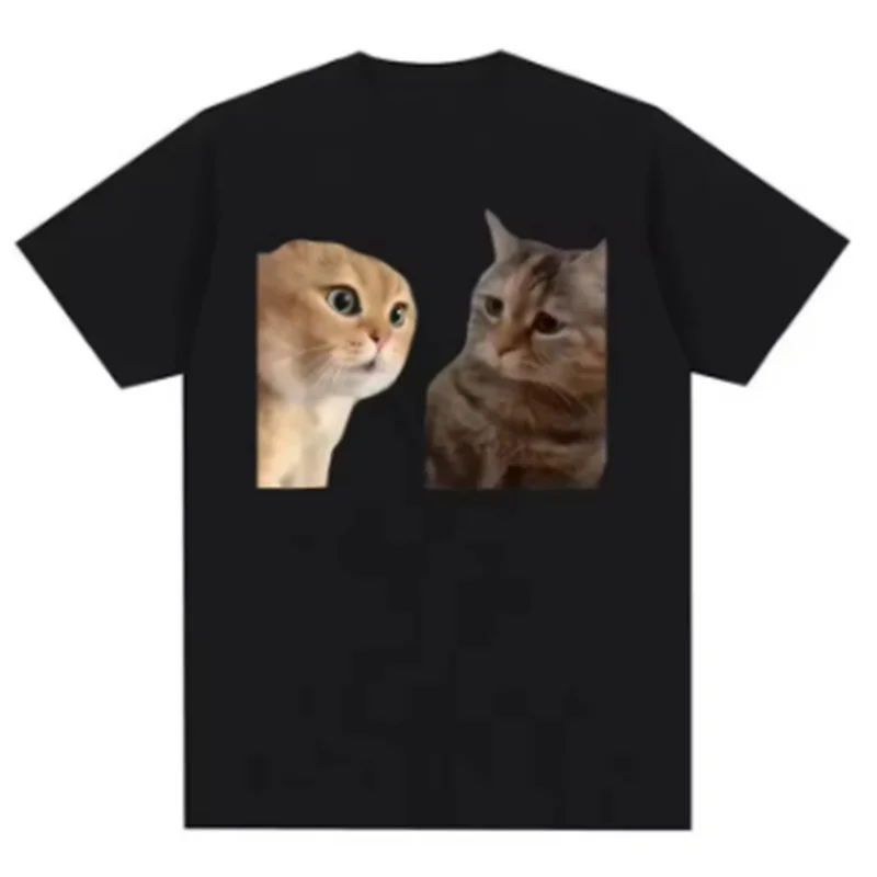 Sommer Unisex modische lustige humorvolle Cartoon Hodruckte Muster Повседневная спортивная футболка Rundhals Топ