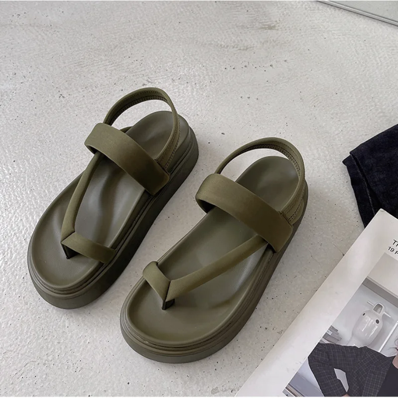 

Summer Sandals for Women 2023 New Korean Edition Womens Flat Bottom Beach Shoes female Thick Sole Casual Fashion Women's Shoes