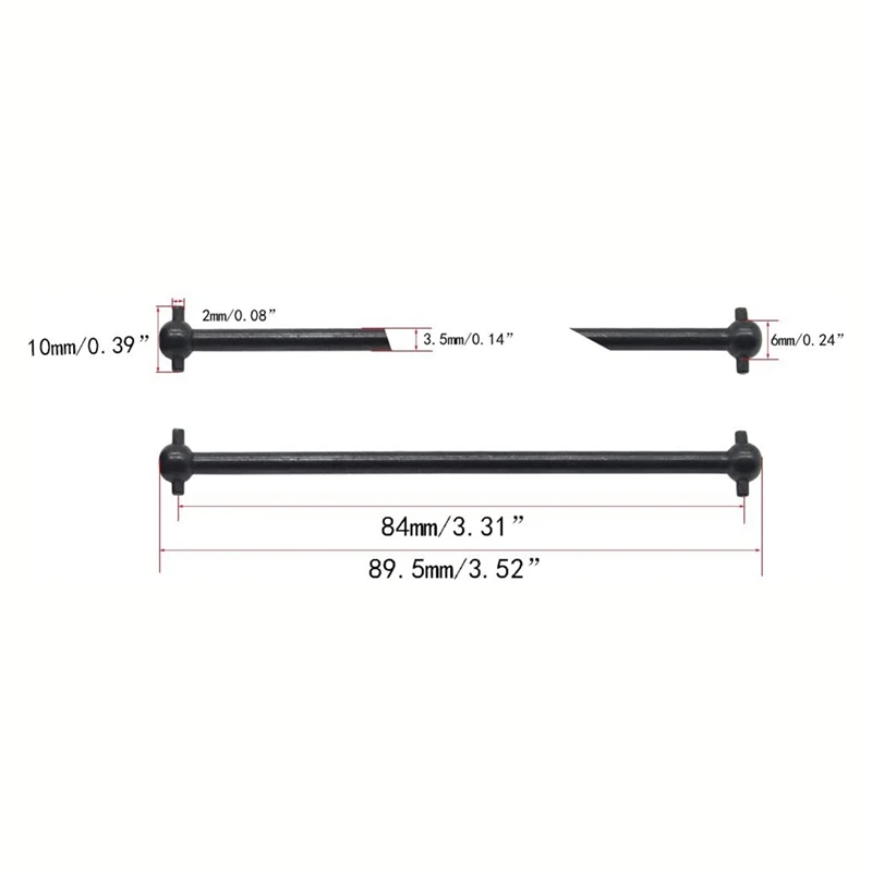 

4 шт. приводной вал Dogbone и колесная ось для HSP 94111 94108 94170 1/10