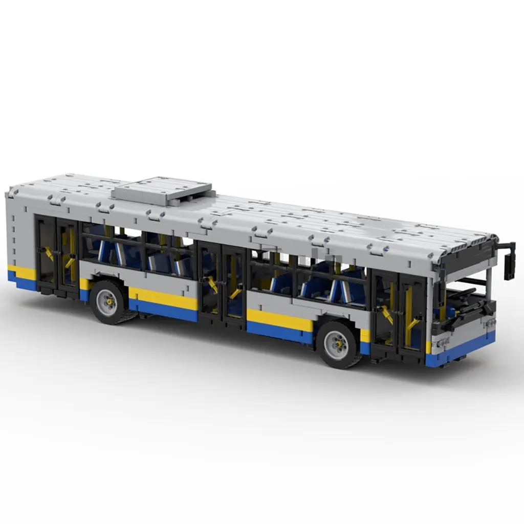 

MOC-59883 12m bus (1:18) Remote control electric vehicle model Building Blocks Stitch Toys