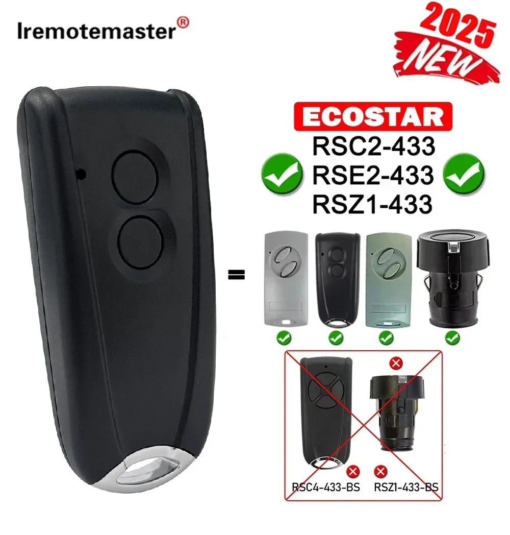 Фото Новейший ECOSTAR, совместимый с Liftronic 500 700 800 Ecostar RSC2-433 RSE2-433 RSZ1, пульт дистанционного управления для гаражных ворот, 433 МГц №3
