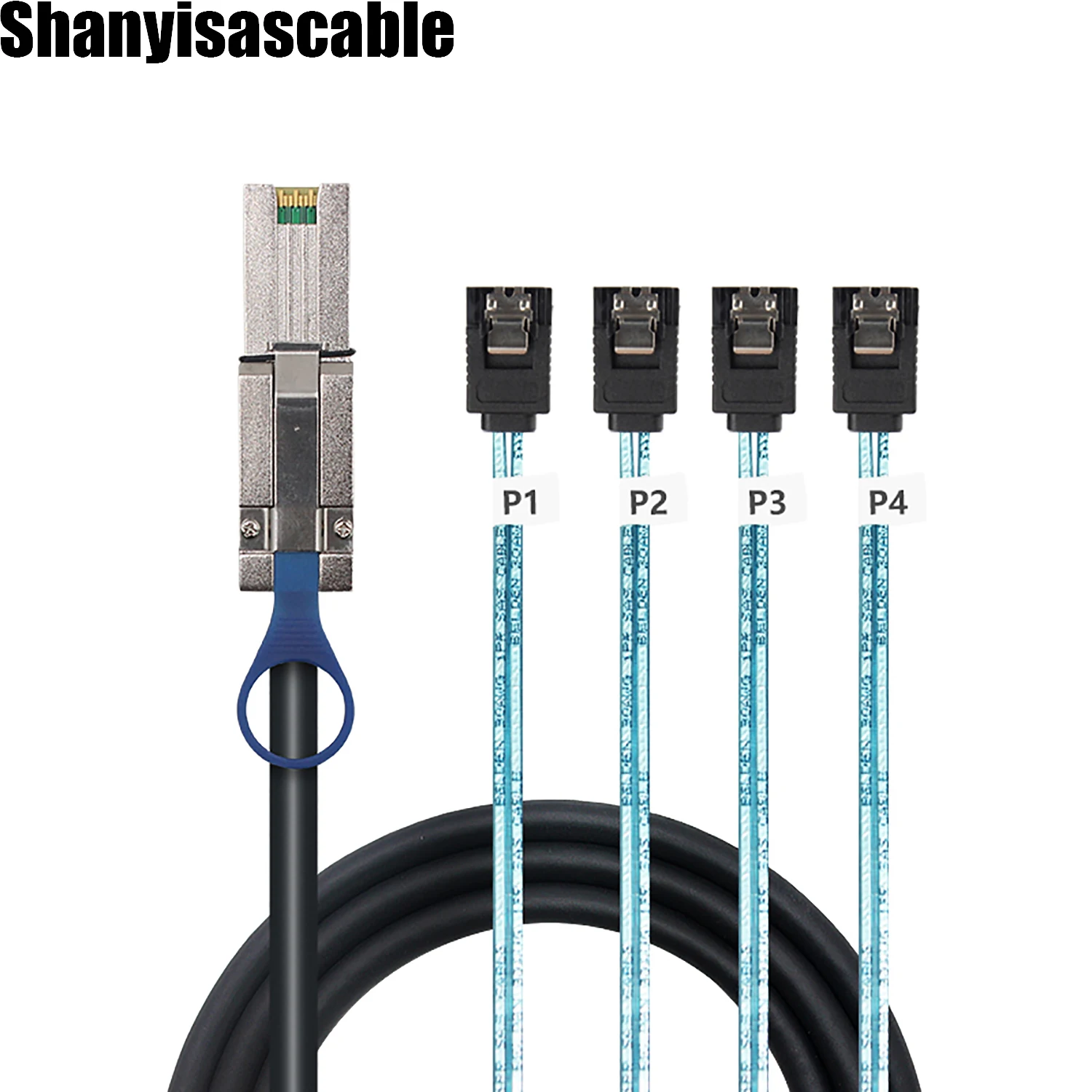 0 5 м Mini SAS 26Pin SFF-8088 Male к 4 SATA 7Pin Female Cable Target/Backplane соединительный кабель