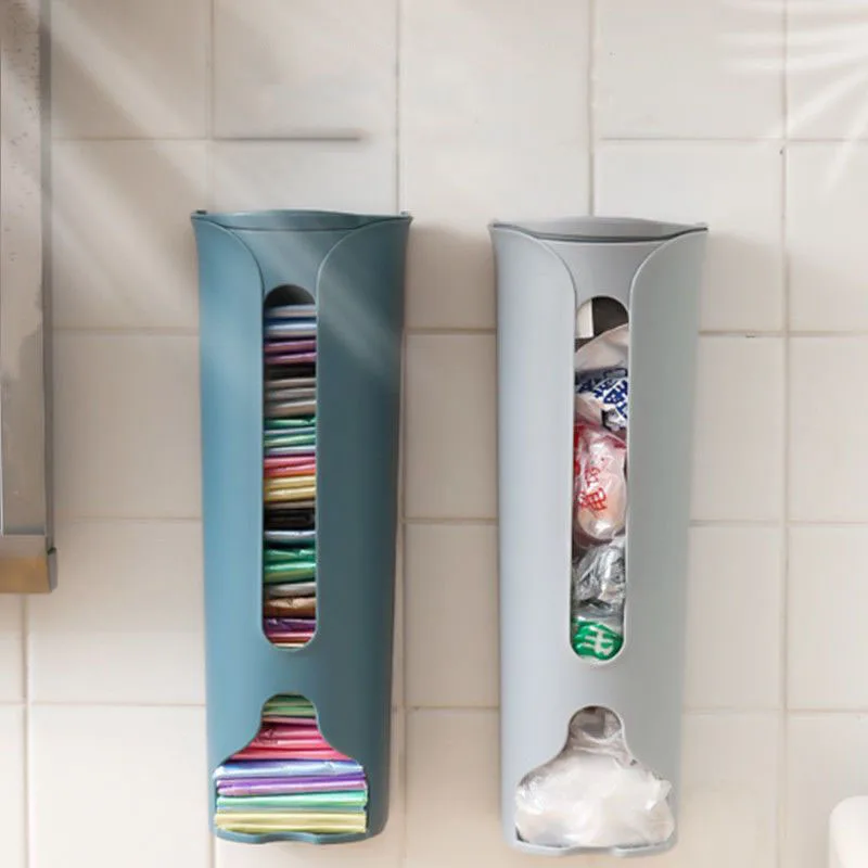 

Creative Plastic Garbage Bag, Trash Bags, Holder, Organizer, Wall Hanging, Kitchen, Bathroom, Storage Box