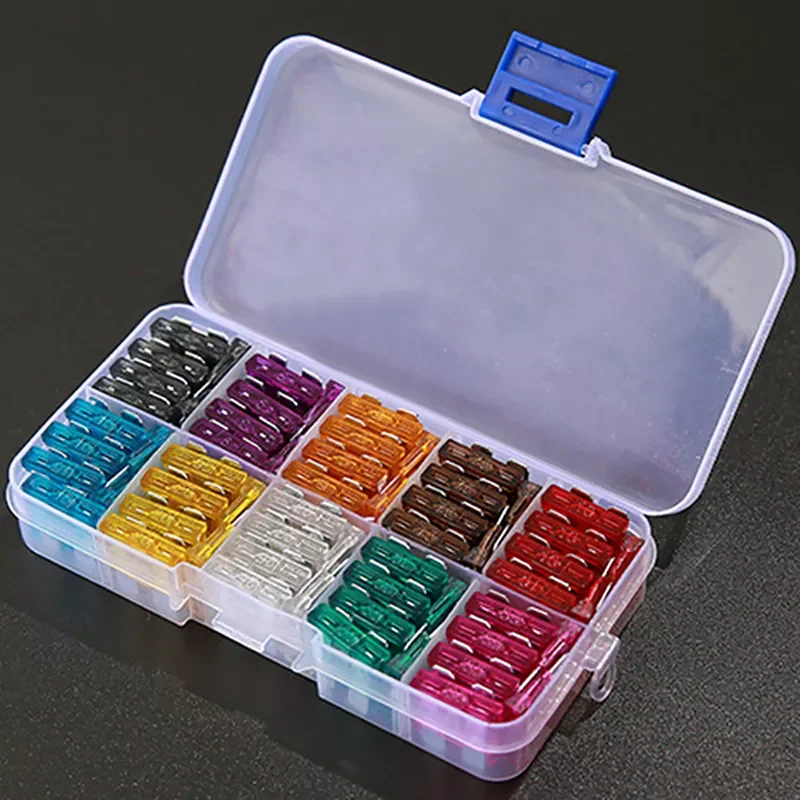 

100/50Ps 2.5/3/5/7.5/10/15/20/25/30/35A Fuse Car Blade Fuse Assortment Assorted Kit Mini Auto Truck Automotive Fuse