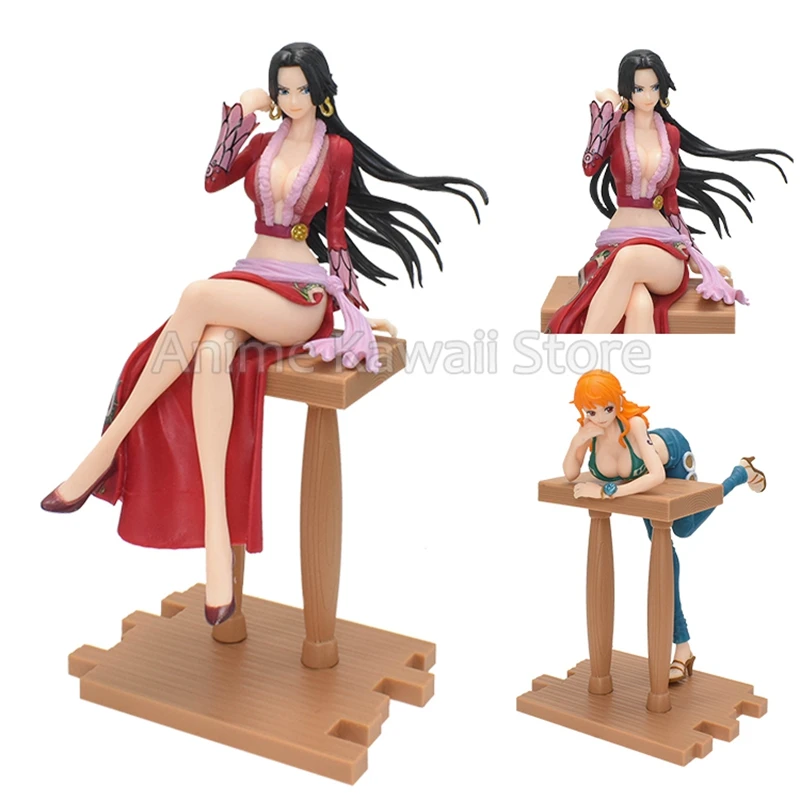 

17-21cm One Piece Grandline Journey Sexy Boa Hancock Nami PVC Figure Japanese Anime Sweet Style Girl Vivi Figurine Model Toys