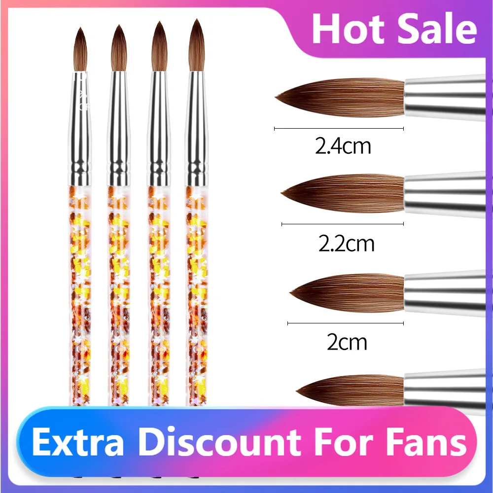 

Блестящая акриловая кисть для дизайна ногтей