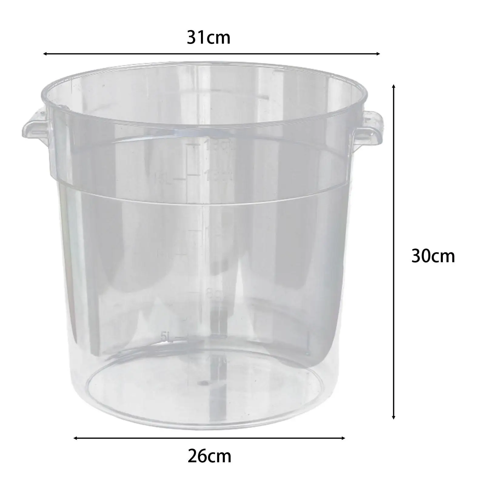 Transparent Car Wash Bucket Water Storage Household Sturdy Multipurpose