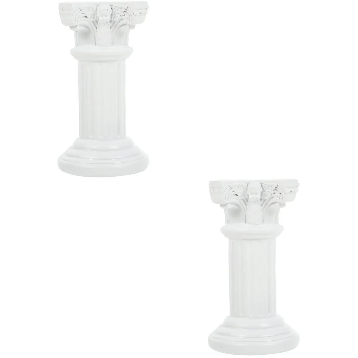 

2 Roman Pillar Adornment Home Artistic Decor Creative Resin Statue