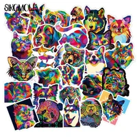 103050pcs galaxy colorful animals cartoon sticker for children cute anime diy toys laptop luggage skateboard decal stickers f5