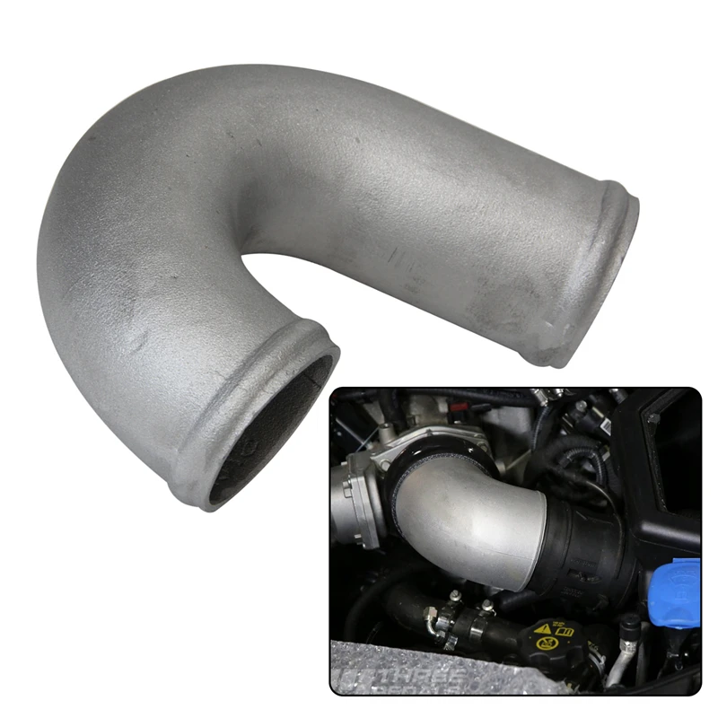 

2.5inch/63mm OD 150 Degree Cast Aluminum Elbow Pipe Joiner Intercooler Turbo Outlet
