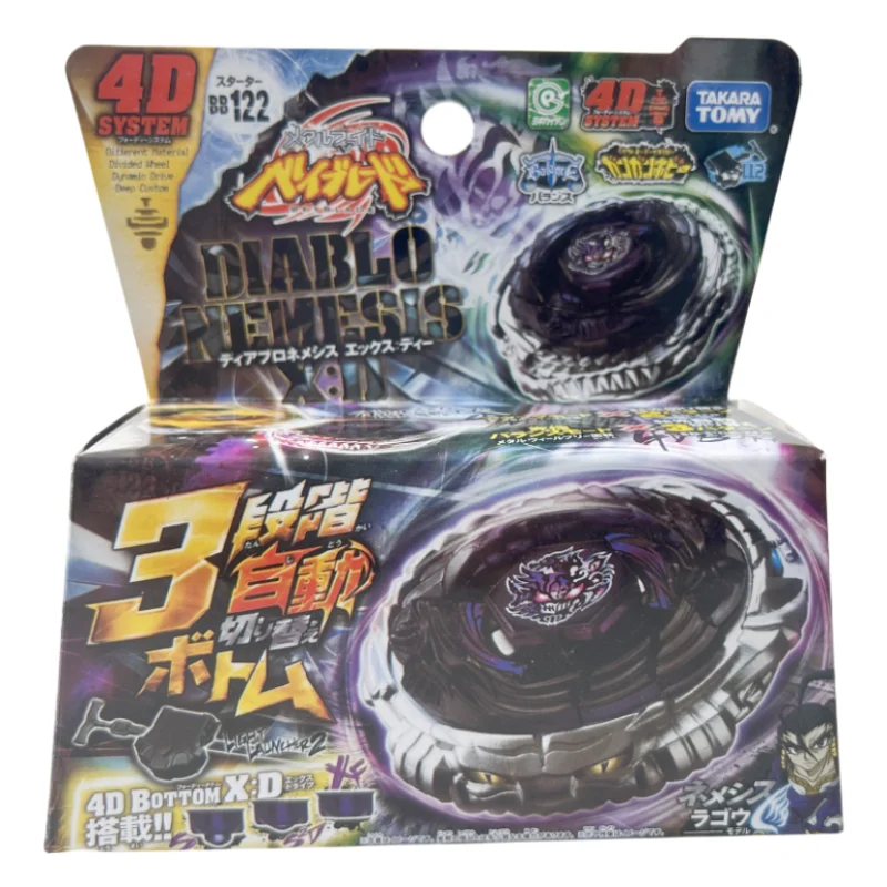 Takara Tomy Beyblade Metal Battle Fusion Top BB122 Диабло немезис X:D 4D с фотозапуском Takara Tomy Beyblade Metal Battle Fusion Top BB122 Диабло немезис X:D 4D с фотозапуском